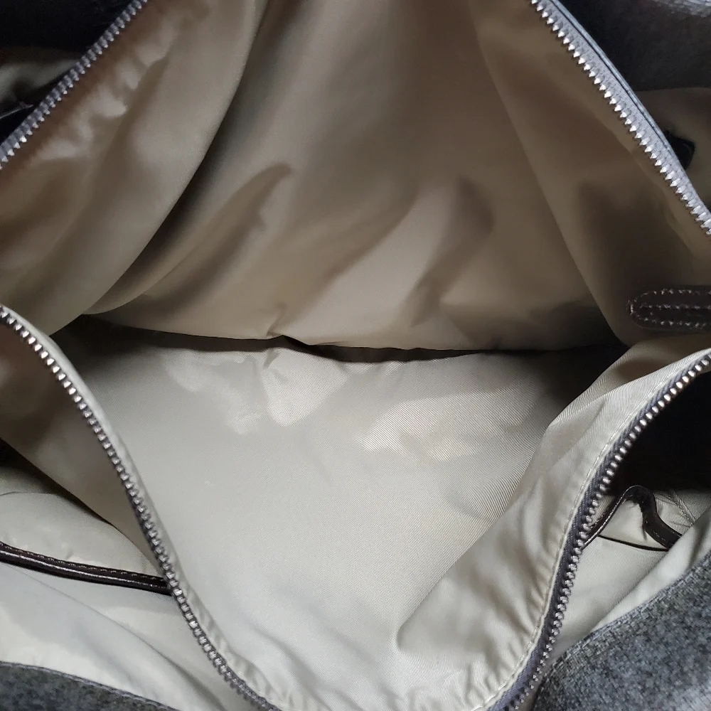 Tumi Villa Turin Earl Gray Dark Brown Women Business Tote Bag